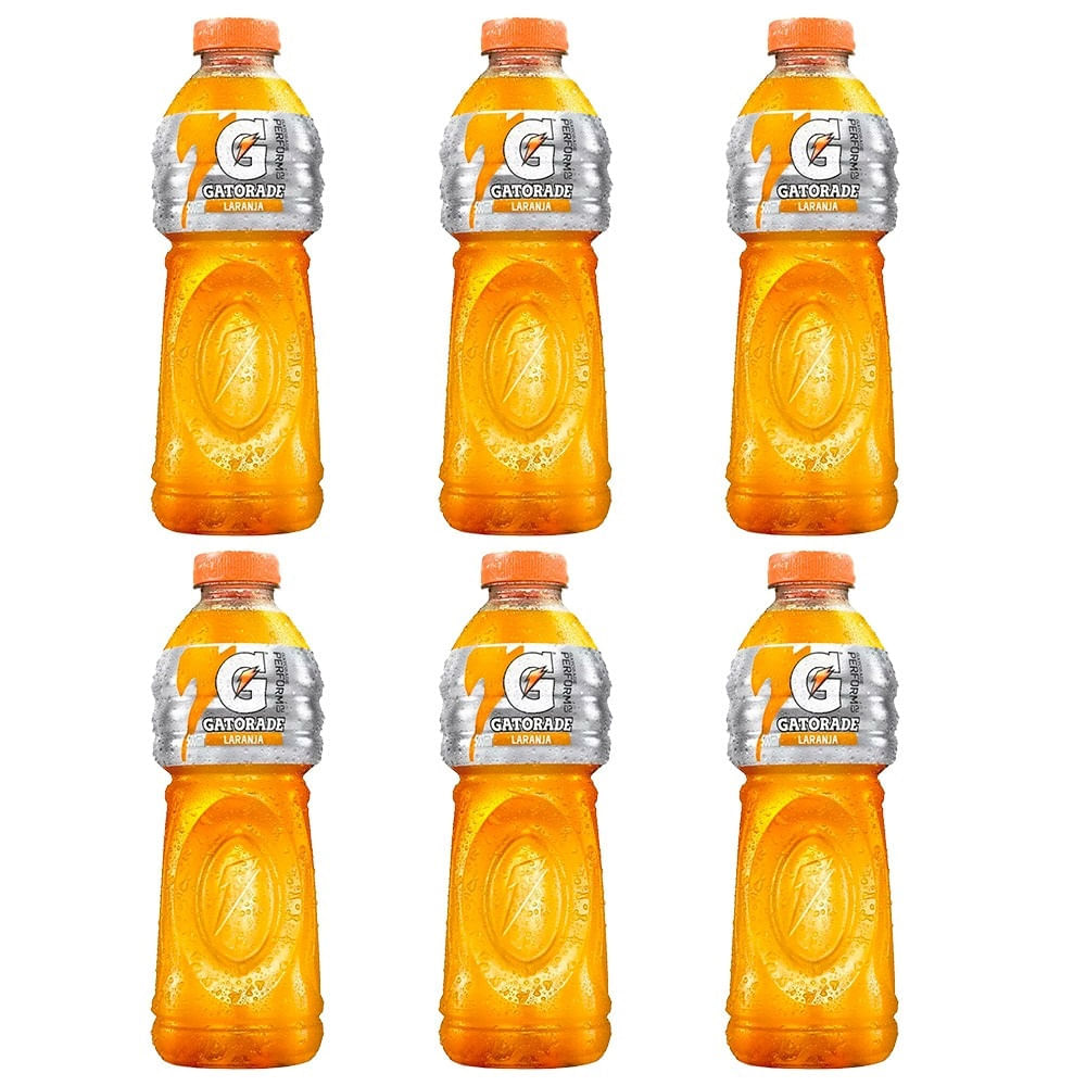 Miniatura Kit 6 Gatorade Laranja 500ml Cada