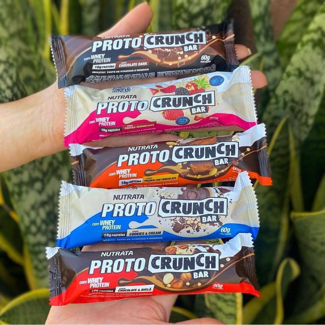 Miniatura Proto Crunch Chocolate Dark - Nutrata - Caixa Com 10 Un