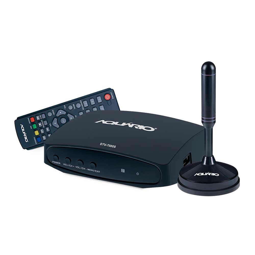 Miniatura Kit Conversor Digital Full Hd E Antena Interna Dtv7100