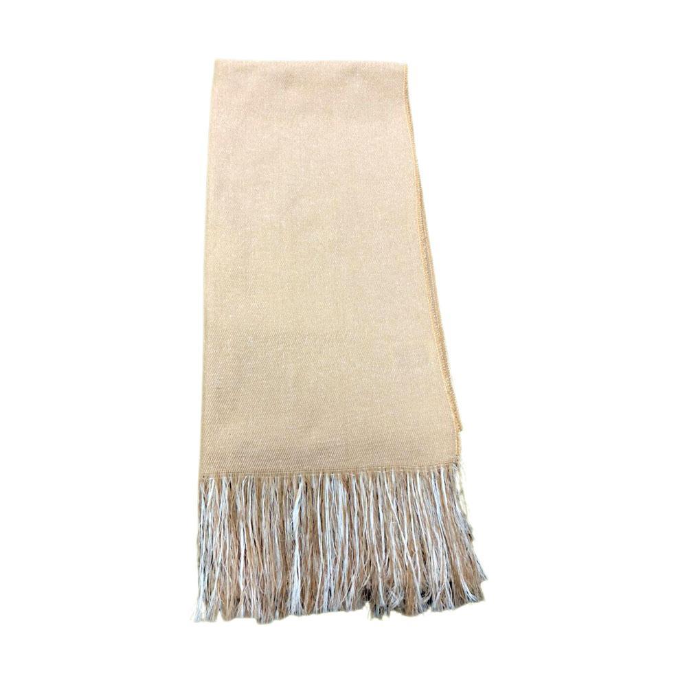 Miniatura Cachecol Lenço Inverno Echarpe Unissex Moda Inverno Bege