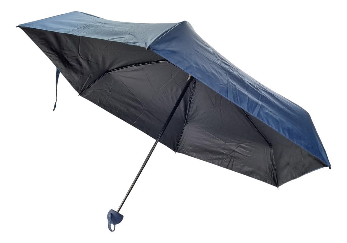 Miniatura Guarda Chuva Mini De Bolso Anti-Uv 2Em1 Case Sombrinha