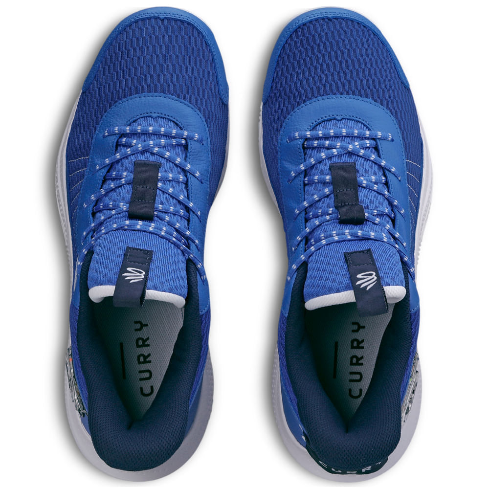 Miniatura Tênis de Basquete Masculino Under Armour Curry 3Z7 39 Azul