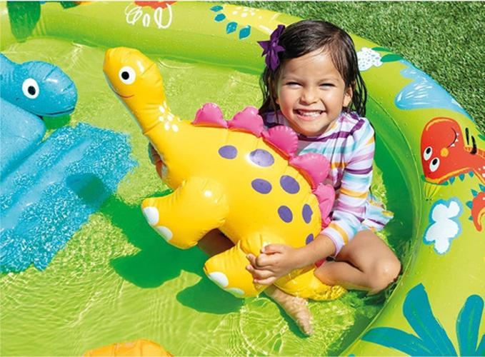 Miniatura Piscina Inflável Infantil Dinossauro Intex - Colorido