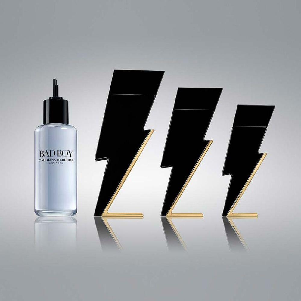 Miniatura Carolina Herrera Bad Boy Eau De Toilette Refil - Perfume Masculino 200ml Carolina Herrera Bad Boy Eau De Toilette Refil - Perfume Masculino 200ml
