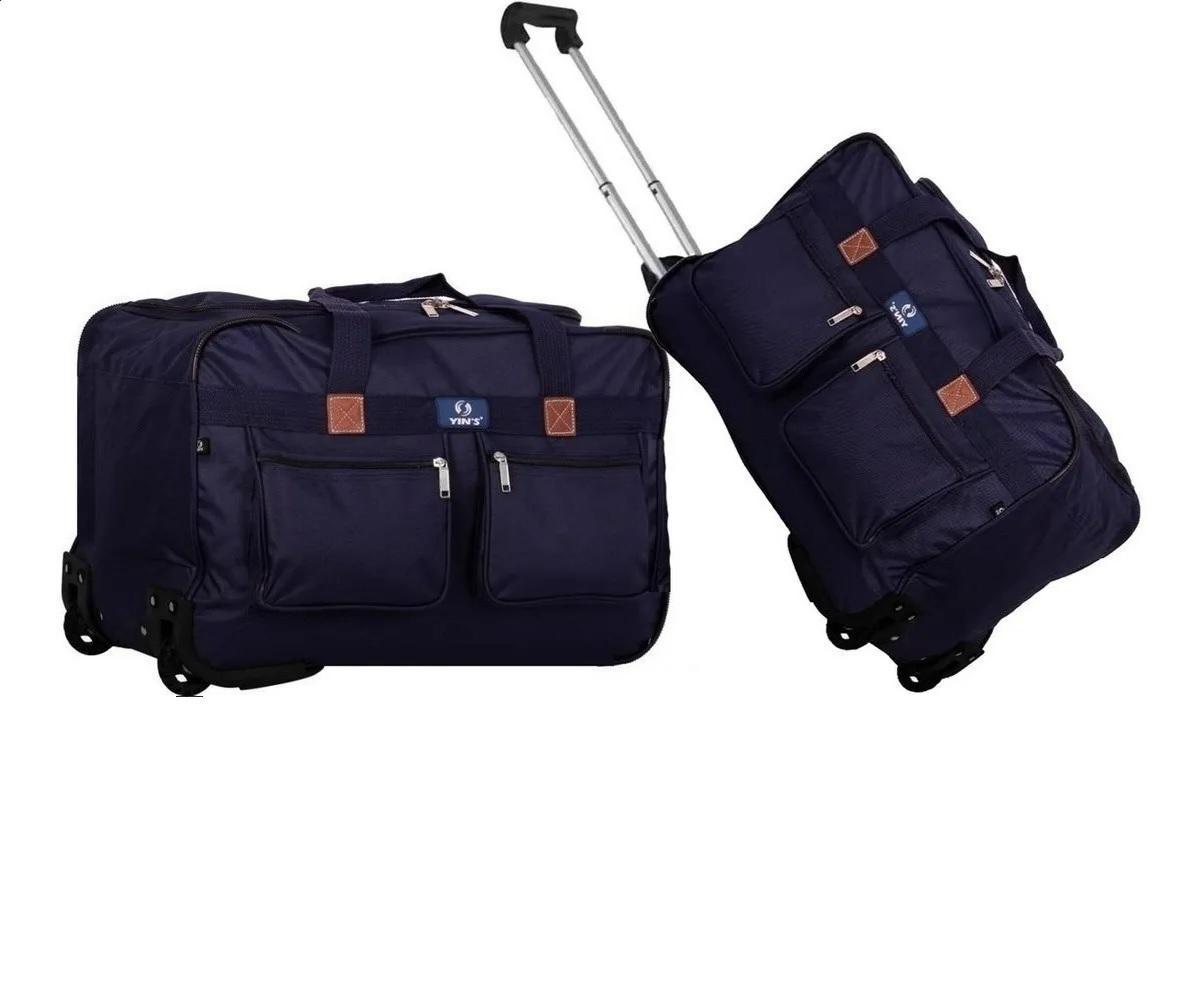 Miniatura Sacola Bolsa Mala De Viagem De Bordo Média Com Rodinhas