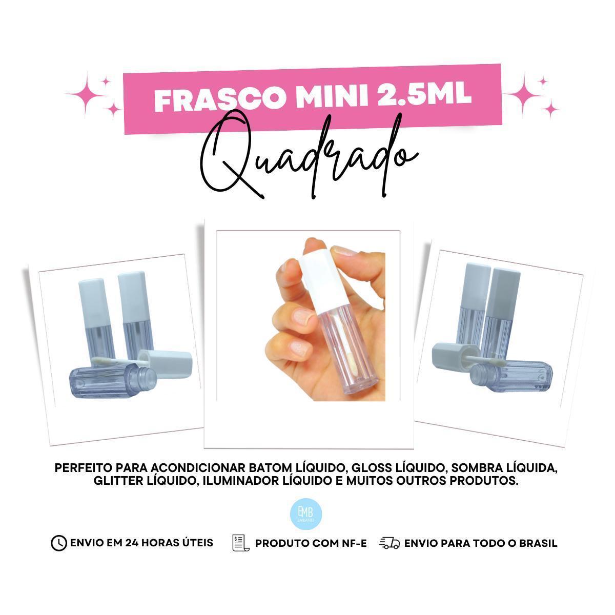 Miniatura Mini Gloss Labial Embalagem Quadrado Para Lembrancinhas 5Und
