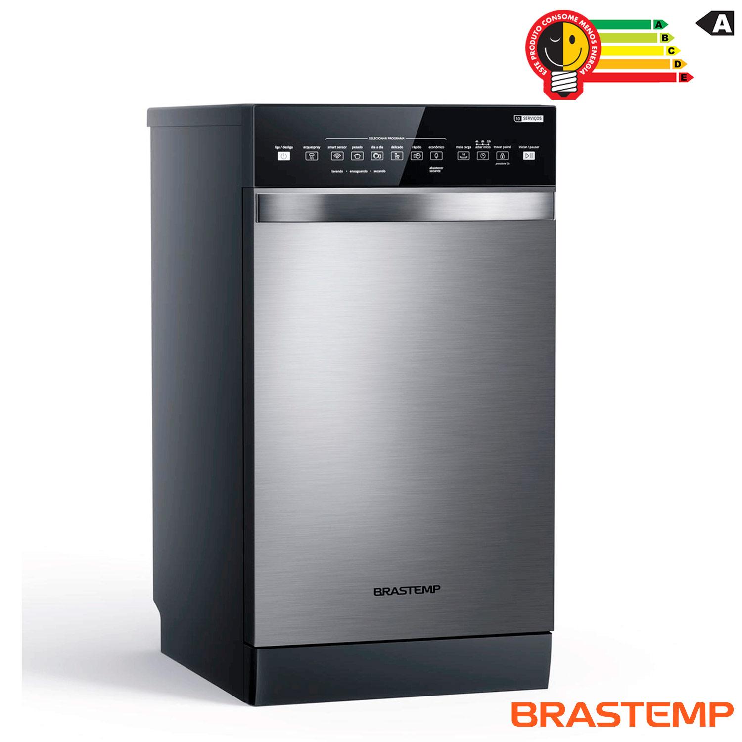 Miniatura Lava-Louças Brastemp 10 Serviços Inox com Ciclo Pesado e Delicado BLF10BR 220