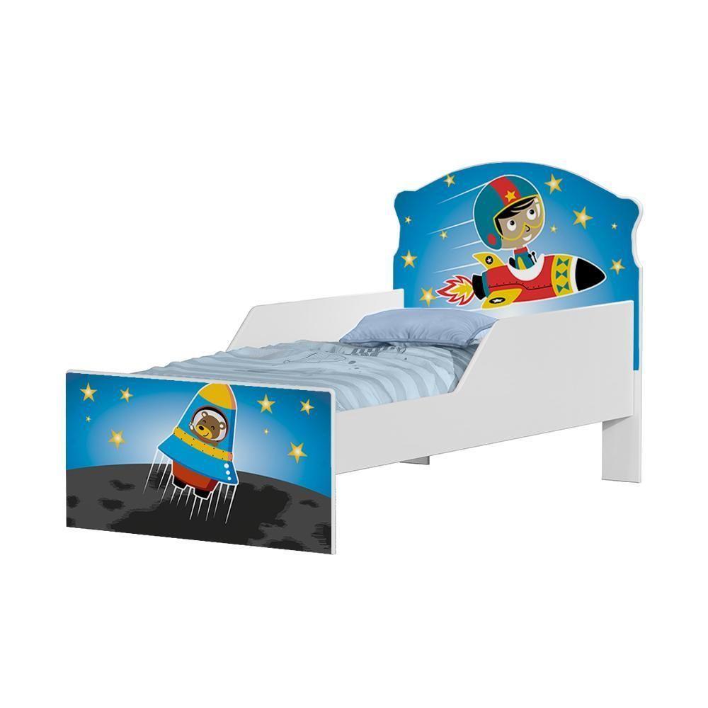 Miniatura Mini Cama Astronauta E Foguete Com Colchão