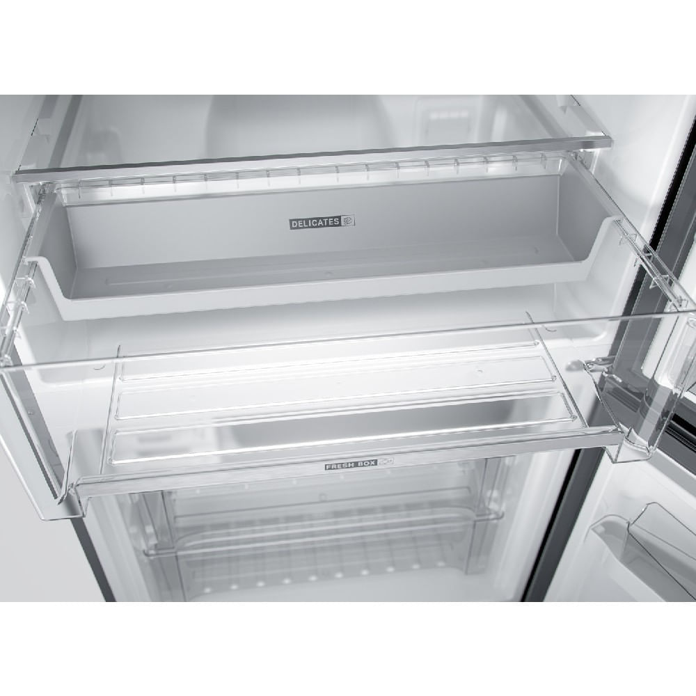 Geladeira Brastemp Frost Free Inverse 588 litros cor Inox com Smart Bar BRE85AK 110V