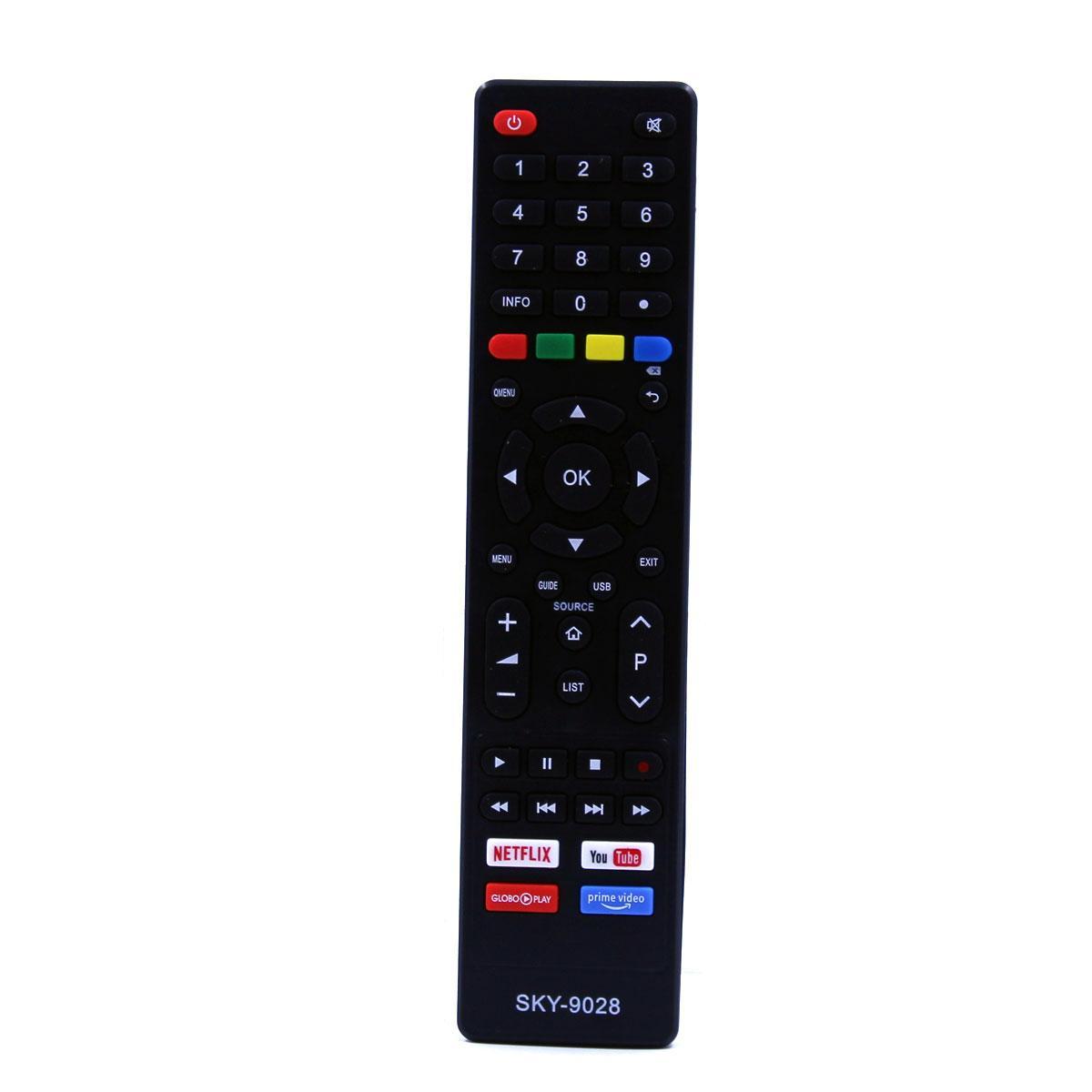 Miniatura Controle Para Tv Philco Smart Tecla Netflix Globo Play You Tube