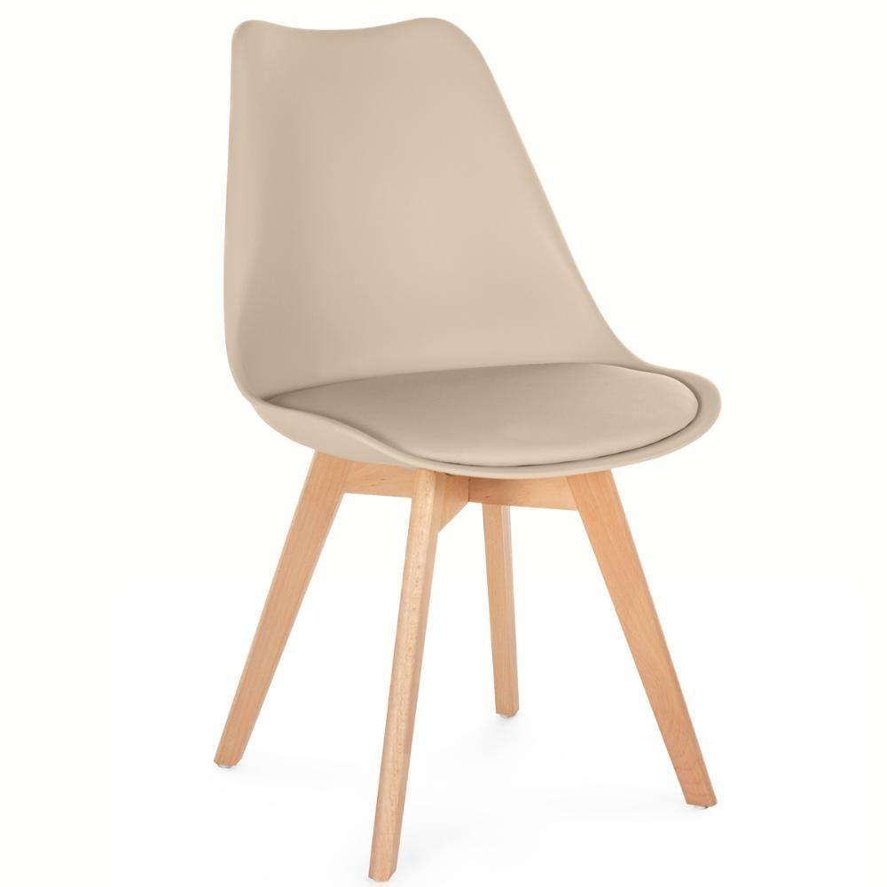 Miniatura Conjunto Mesa De Jantar Redonda Marci 100cm Preta Com 4 Cadeiras Leda Nude