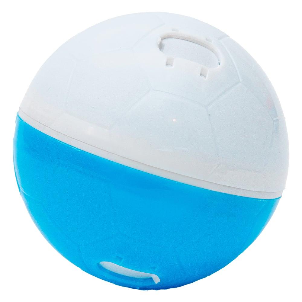 Miniatura Brinquedo Amicus Crazy Ball Azul e Branco para Cães e Gatos - Tam. P