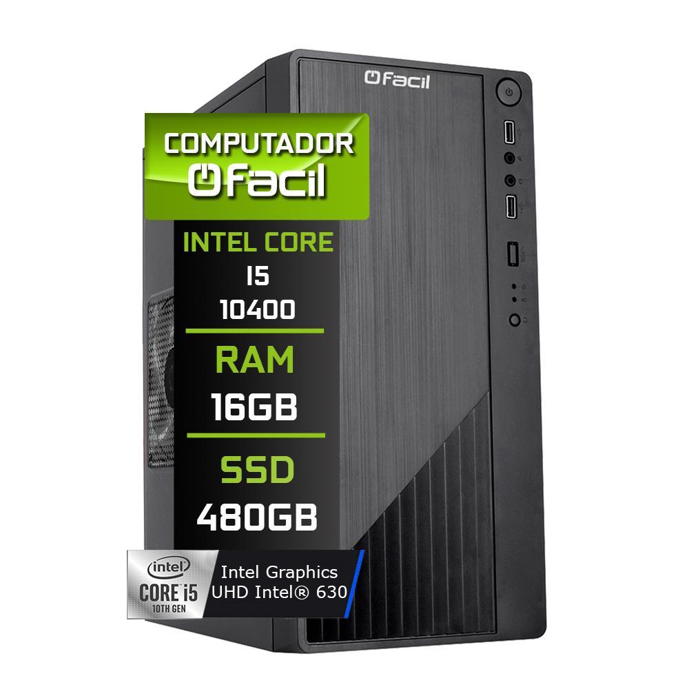 Miniatura Computador Fácil Intel Core I5 10400 16Gb Ddr4 Ssd 480Gb
