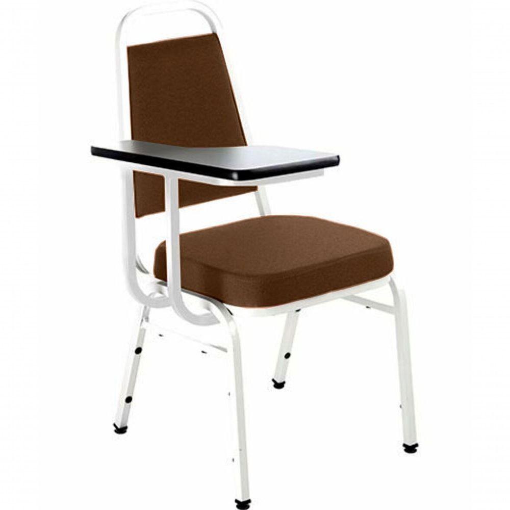 Miniatura Cadeira Universitária Empilhável Linha Hotel Plus Marrom