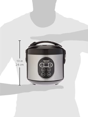 Miniatura Aroma Housewares Panela Elétrica de Arroz, 1 L, 450W, 110V, preto.