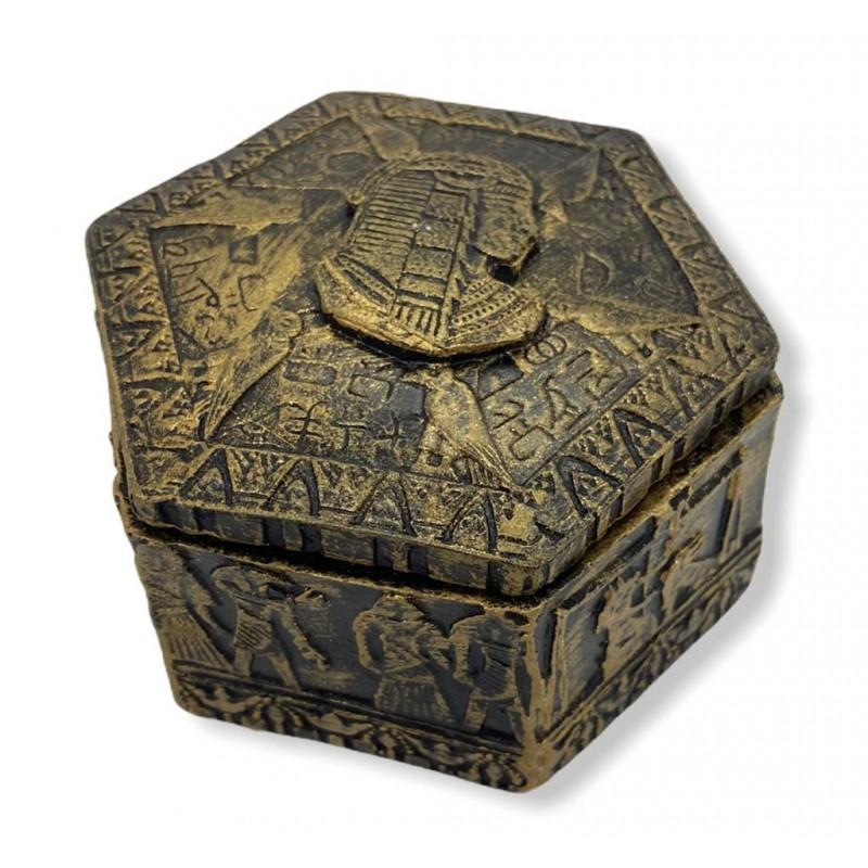 Miniatura Porta Joias Egípcio Dourado Em Resina - Escolha O Modelo