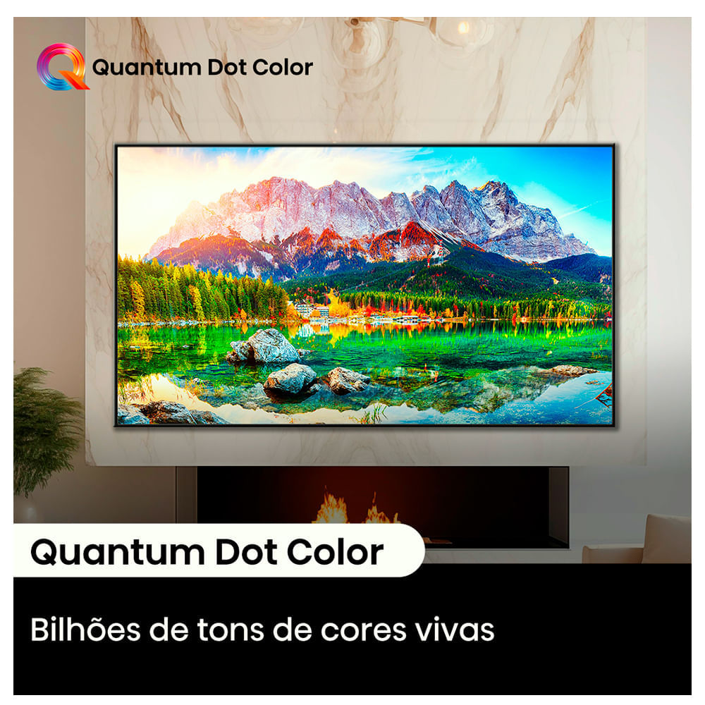 Smart TV Hisense QLED Mini UHD 4K 65" Polegadas Frequência 144 Hz e Wi-Fi - 65U75LUA Bivolt