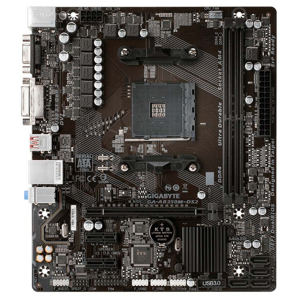 Miniatura Placa Mãe Am4 Gigabyte Ga-ab350m-ds2 Ddr4 S/v/r-a22
