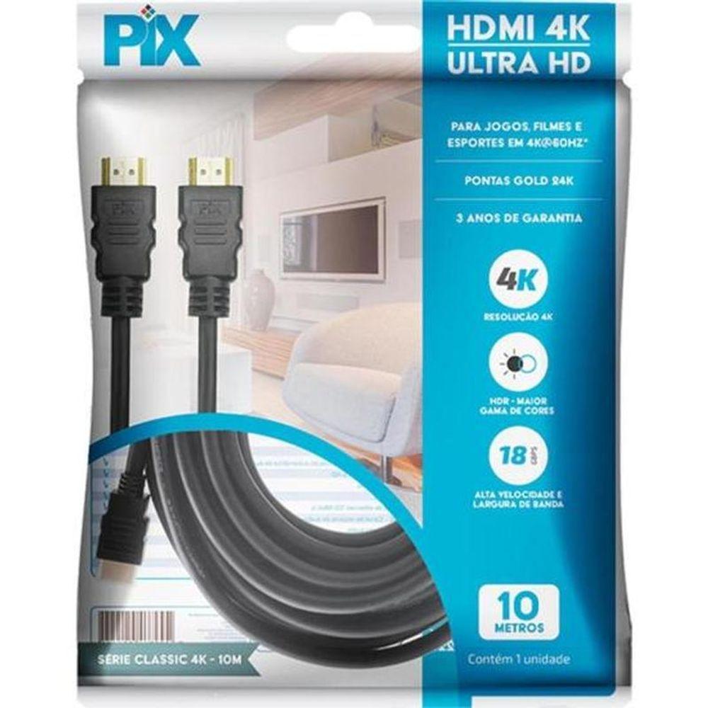 Miniatura Cabo Hdmi 2.0 4k 10m Pix