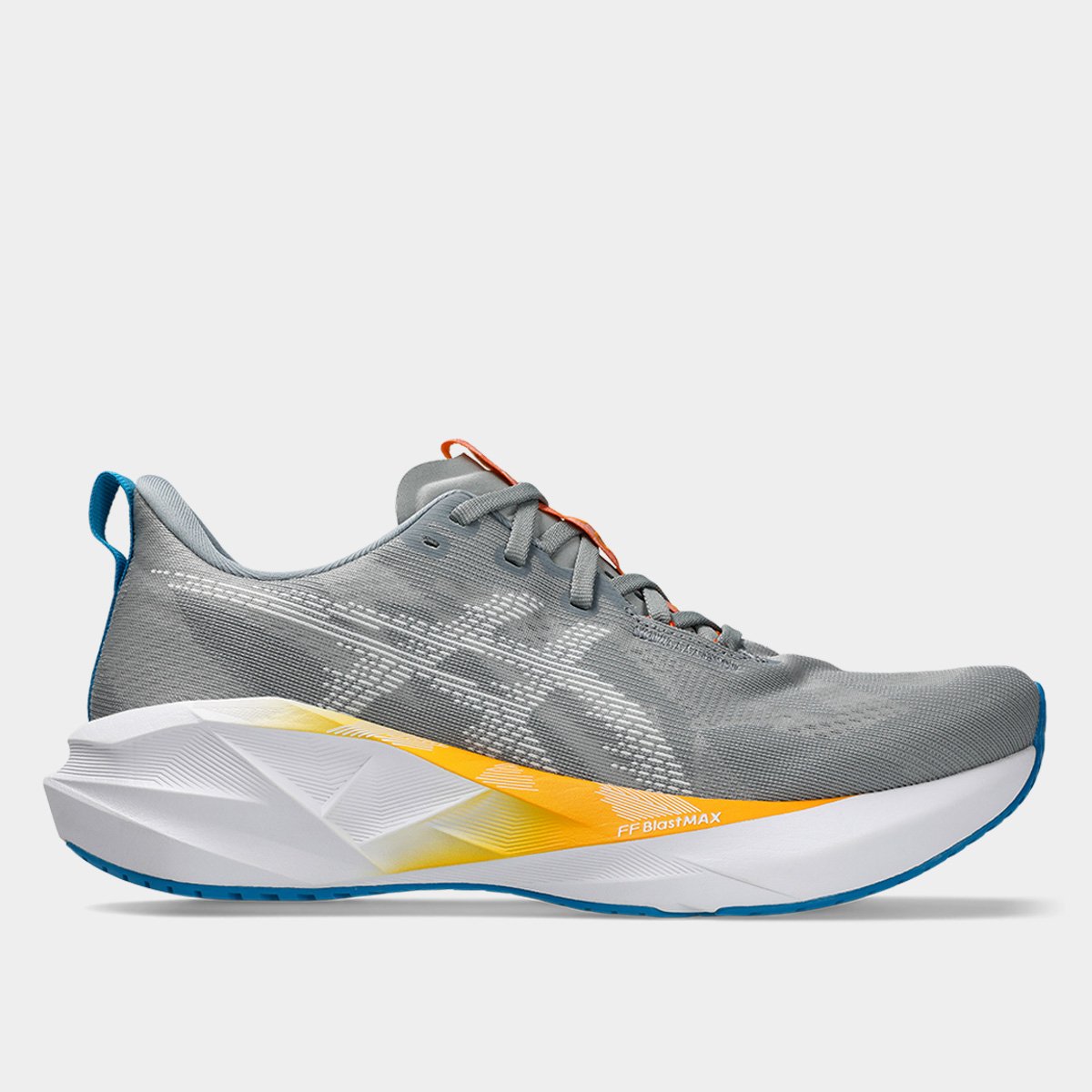 Miniatura Tênis Asics Novablast 5 Masculino Cinza+Branco - 39