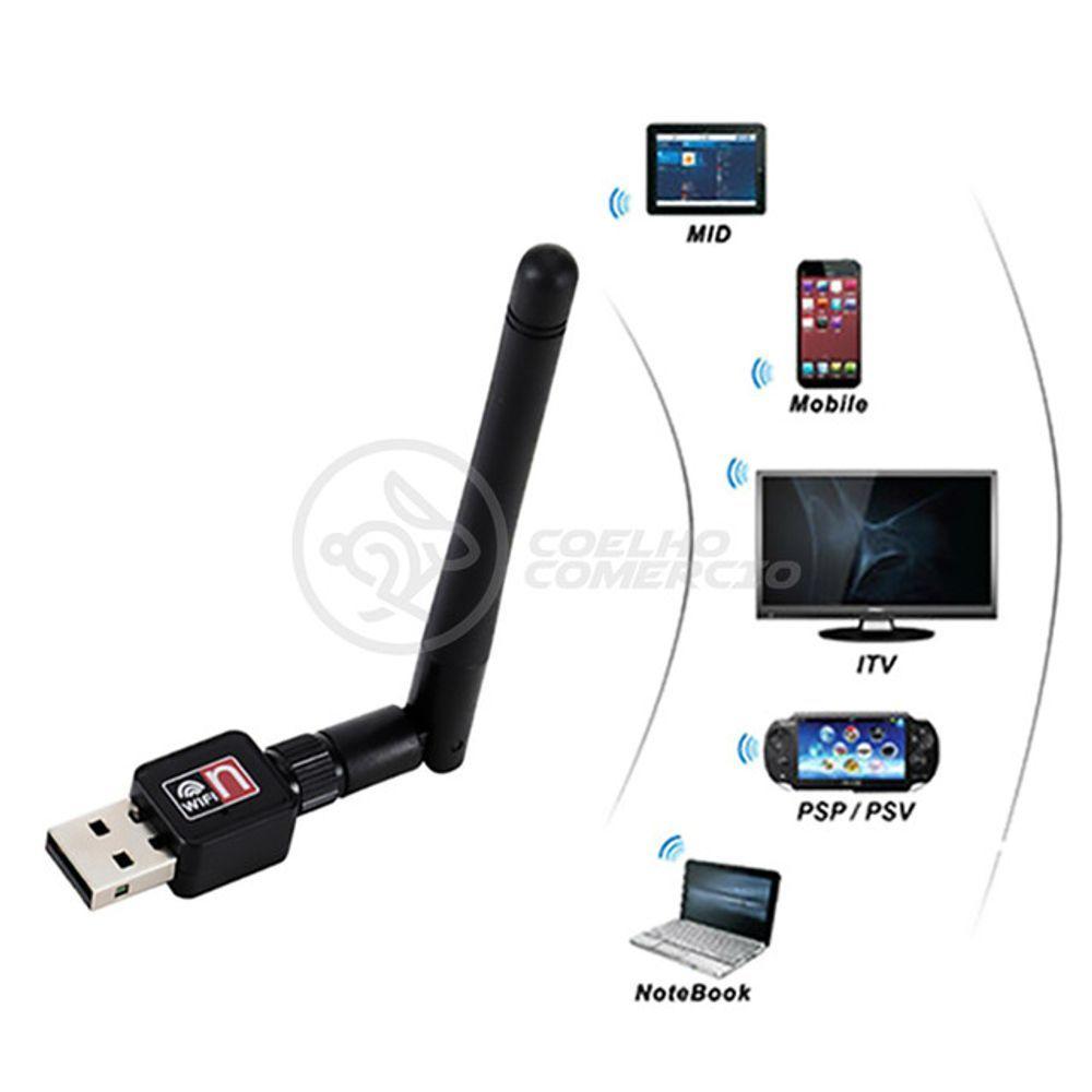 Miniatura Antena Usb 2.0 Receptor De Wifi Wireless Internet Sem Fio 1200Mbps 802.Inn Pc Notebook 38