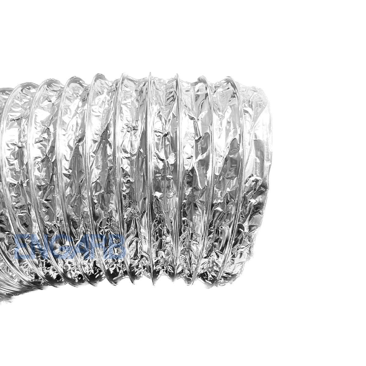 Duto Flexível Alumínio 8 Pol X 10M 200Mm Ventilação Coifa