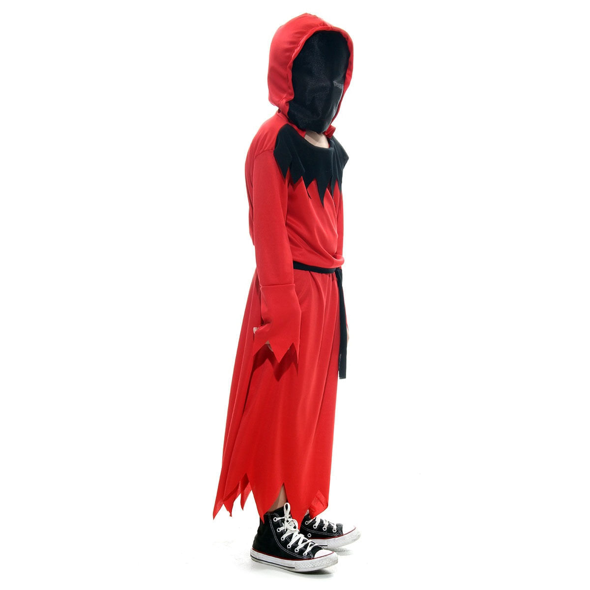 Miniatura Fantasia Morte Sangrenta Túnica Infantil com Capuz - Halloween G