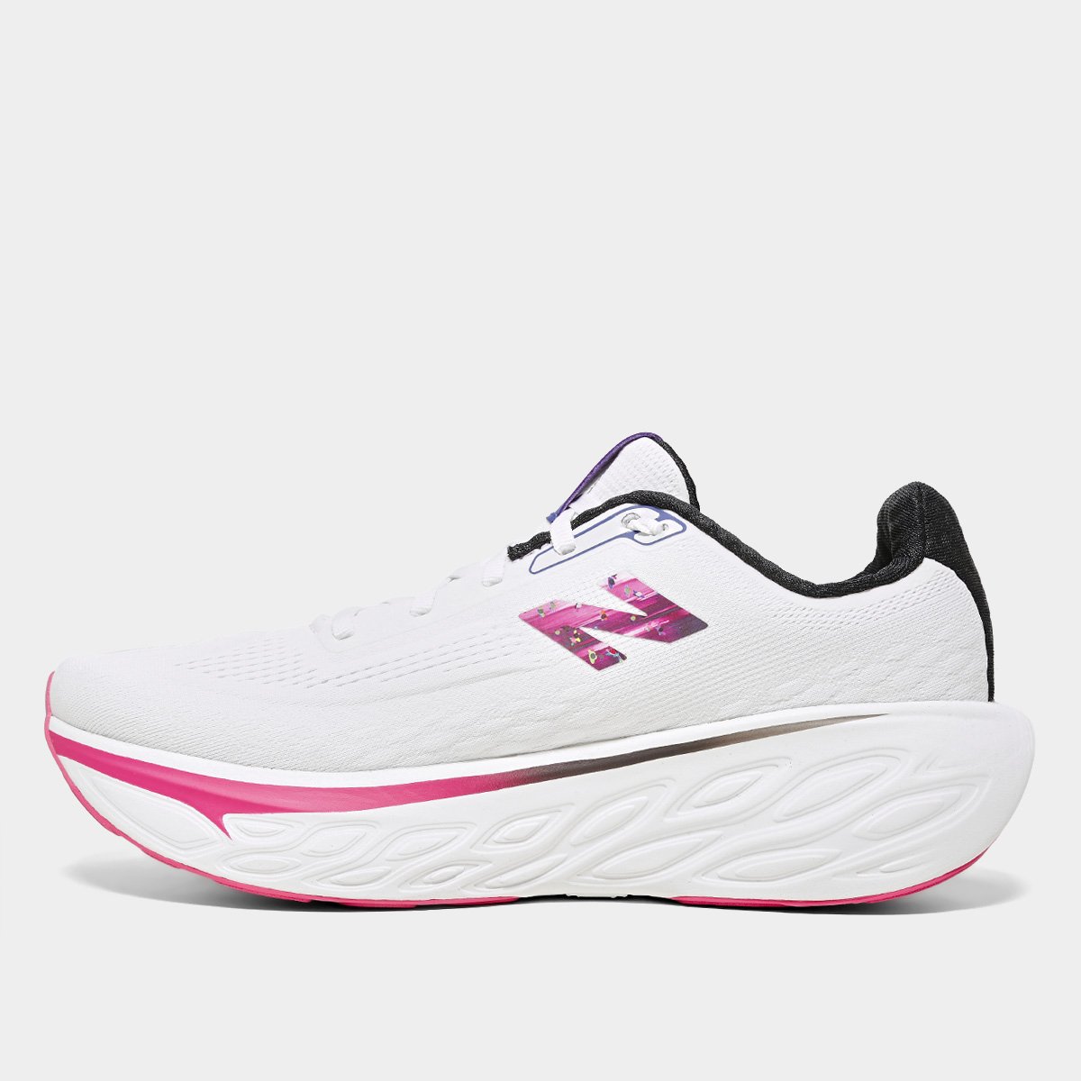 Tênis New Balance Fresh Foam X 1080 V14 Masculino Branco+Rosa - 39