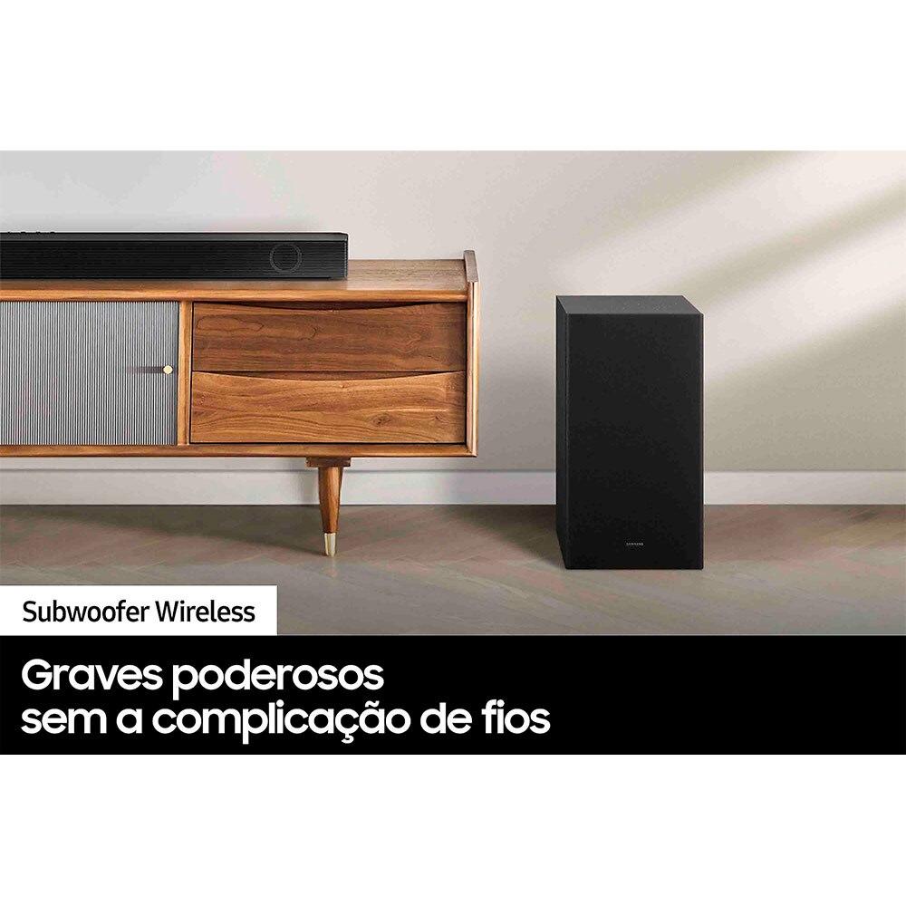 Soundbar Samsung HW-B550/ZD, 2.1 Canais, Bluetooth, Subwoofer Sem Fio Bivolt