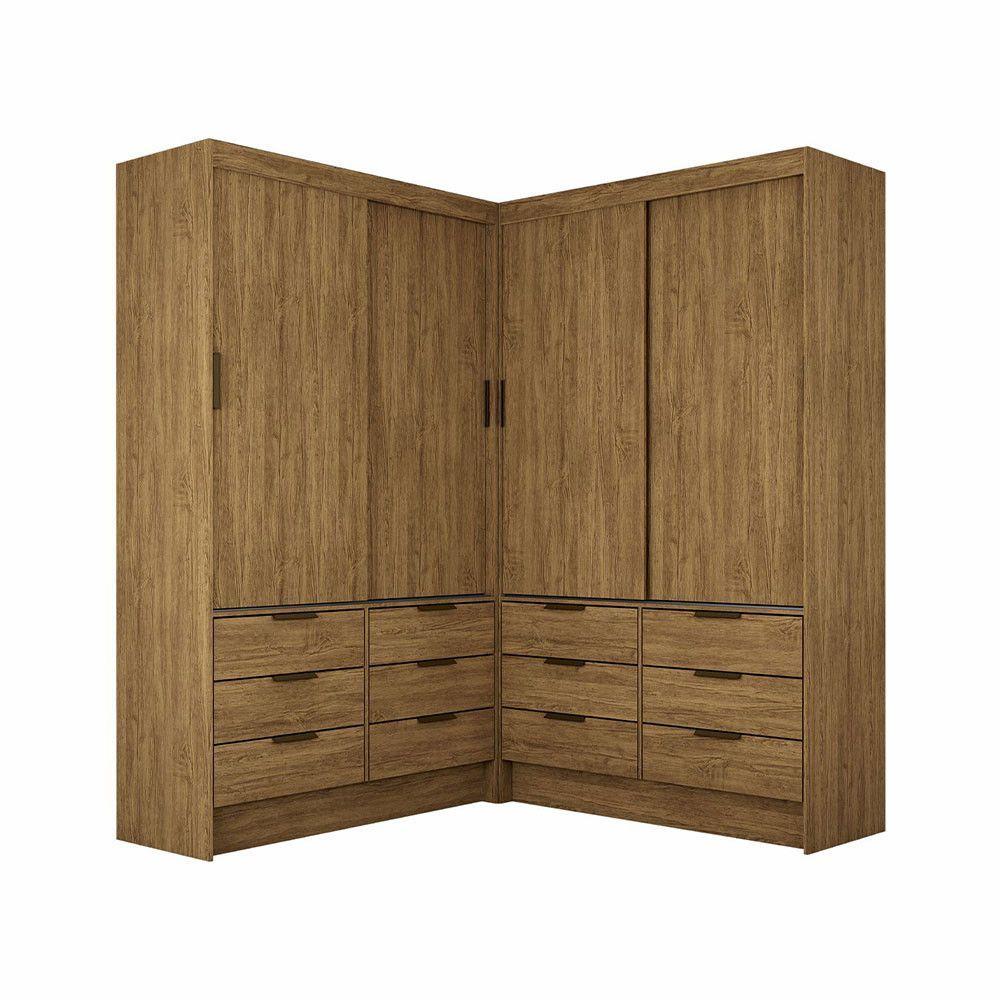 Miniatura Closet Casal Duplo Sevilha 4portas 12 Gavetas Carioca Móveis Cinamomo