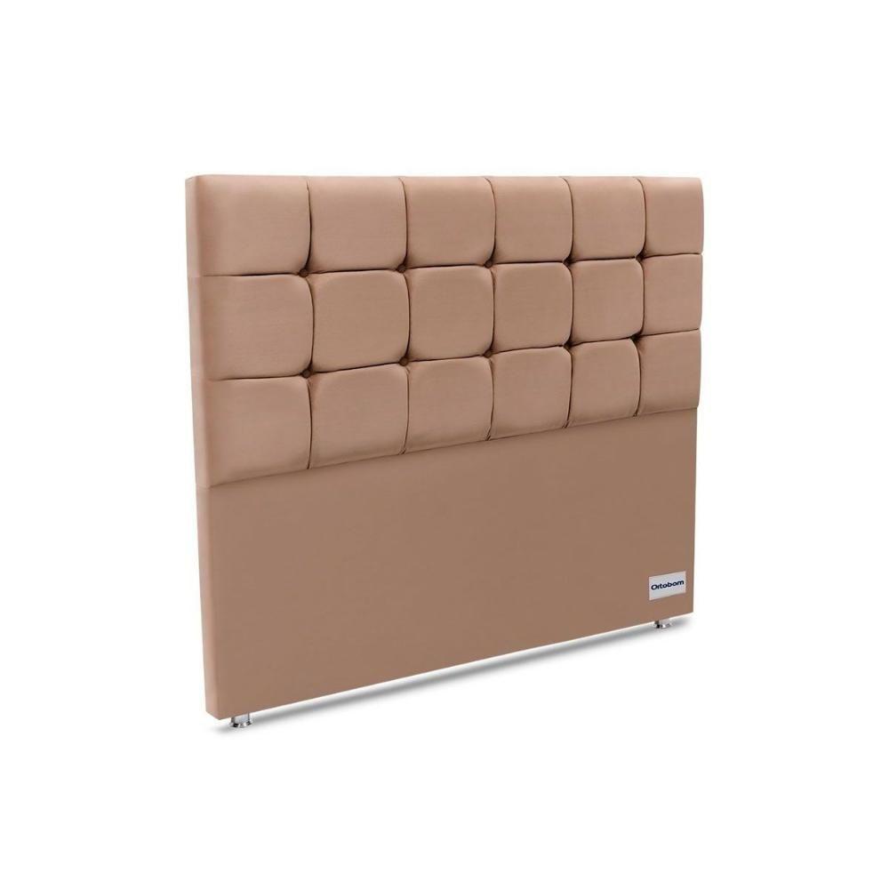 Miniatura Cabeceira Cama Box Estofada Queen Piave Linho Linho Bege - Ortobom