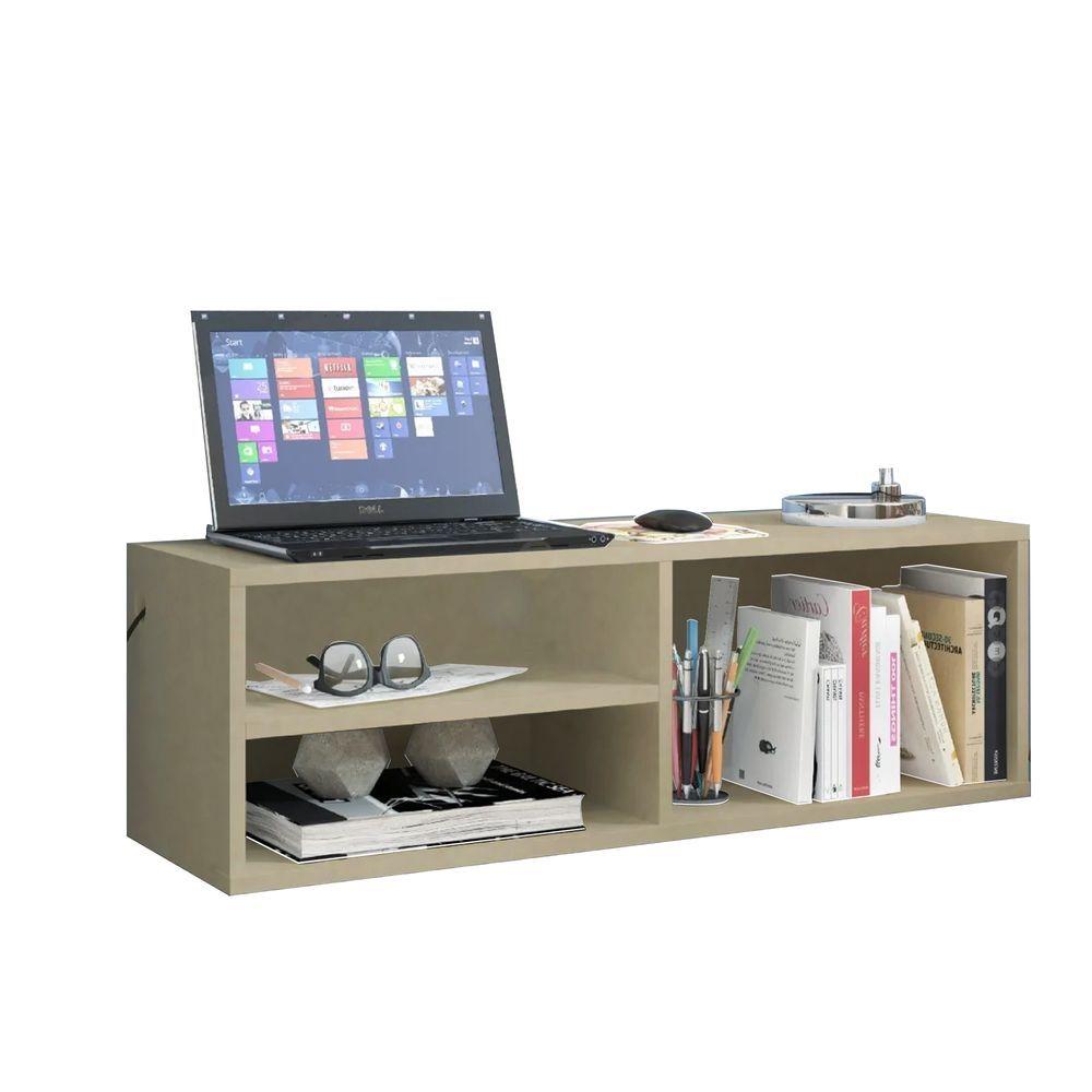 Miniatura Bancada De Estudo Suspensa Natural Em Mdf
