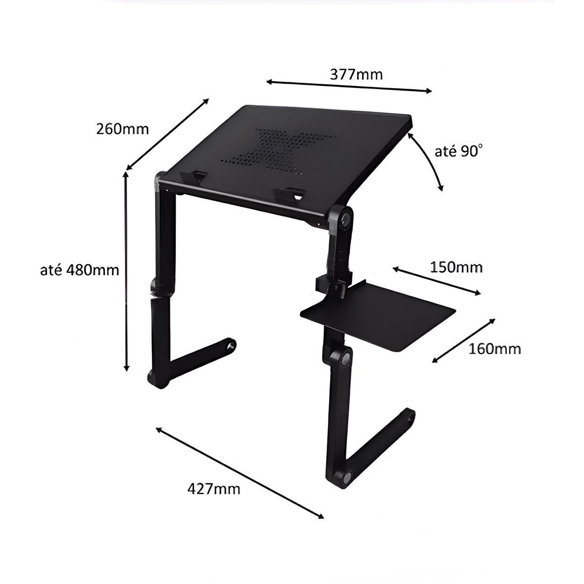 Miniatura Suporte Mesa Portátil Dobrável Para Notebook Regulável