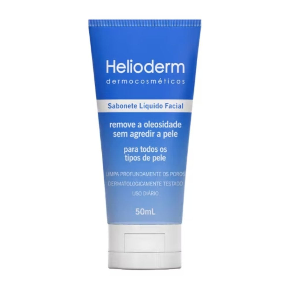 Miniatura Kit Helioderm Protetor Solar Facial Fps50 50g + Sabonete Líquido 50ml