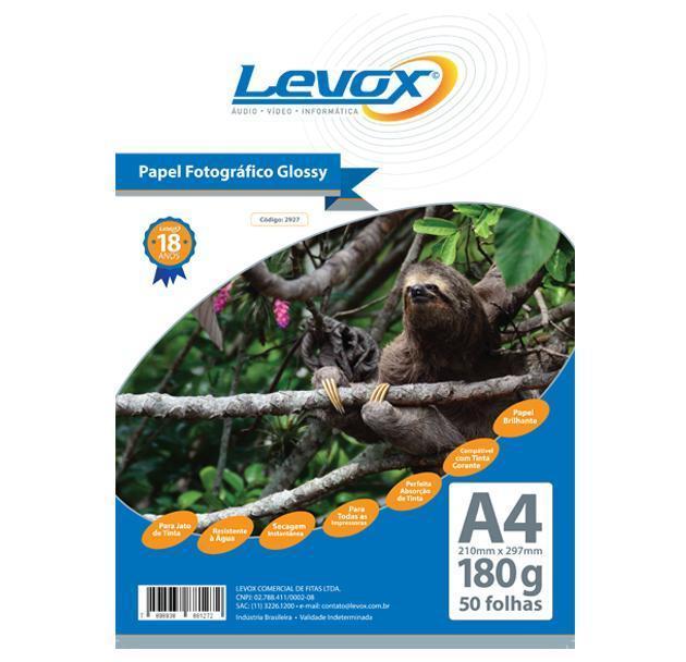Miniatura Papel Fotográfico A4 180G 100 Folhas Glossy