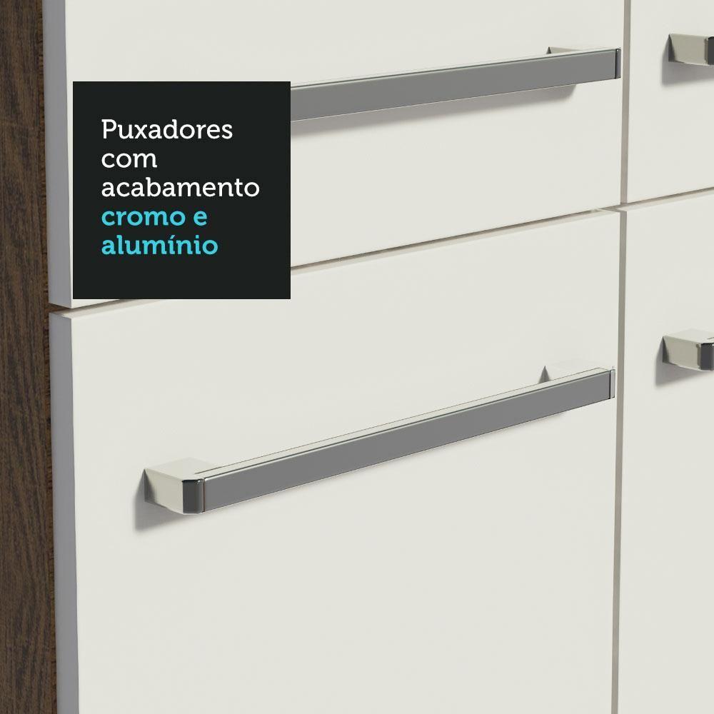 Miniatura Armário De Cozinha Completa 293cm Rustic/branco Emilly Madesa 10 Rustic/branco