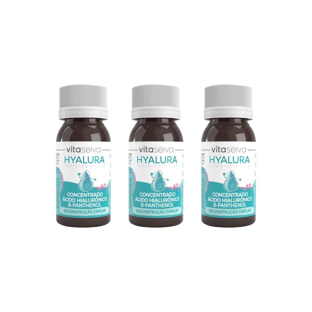 Miniatura Oleo Capilar Vegetal Vita Seiva Hyal B-Panth 30Ml-Kit C/3Un