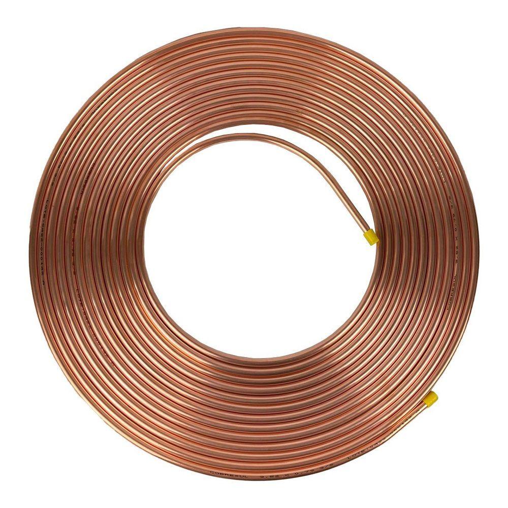 Miniatura Tubo Cobre Panqueca 3/8 9,52mm Parede 1/32 0,79mm 21 Metros