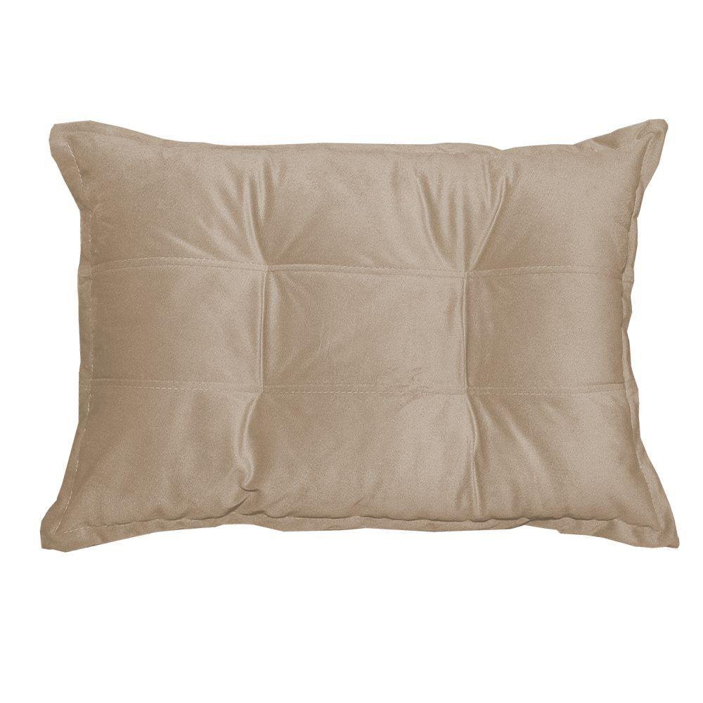 Miniatura Puff Opala Decorativo Pés Palitos Quarto - Cappuccino