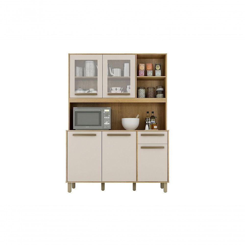 Miniatura Armario De Cozinha Rubi 5 Portas 3 Nichos 1 Prateleira Valdemoveis