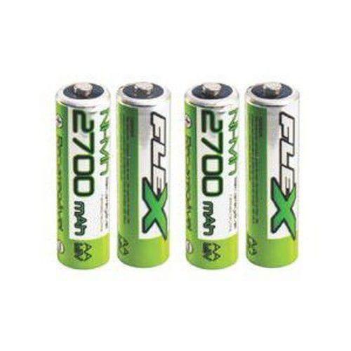 Miniatura Pilha Recarregável Flex Gold Aa Fx-Aa27B4 1.2V 2700Mah Ni-Mh