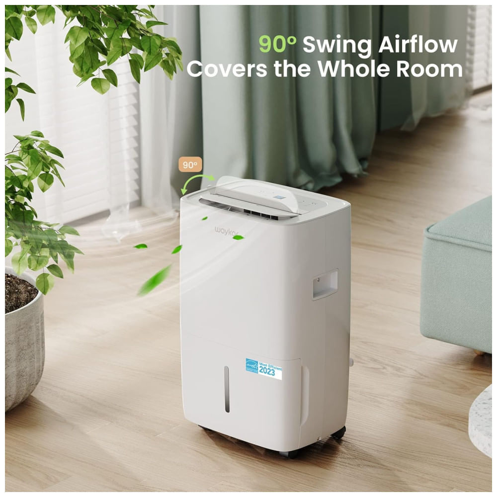 Desumidificador Waykar 56,78 Litros Eficiência Energética para Ambientes de até 557,4 m², Ideal para Residências, Porões e Salas Amplas