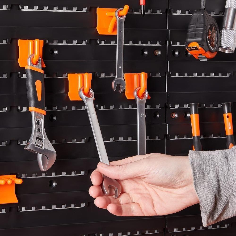 Miniatura Gaveteiro Porta Ferramentas Estante Organizador De Bancada Chaves Prego Prateleira Multiuso 52 Peças Para Parede