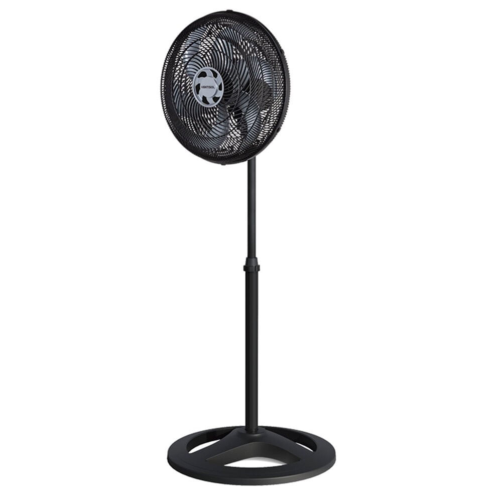 Miniatura Ventilador de Coluna Turbo 40 cm 80 W 6 Pás 3 Velocidades Ventisol Preto - 110V