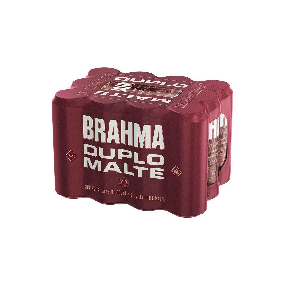 Miniatura Brahma Duplo Malte Cerveja 350Ml 12 Latas