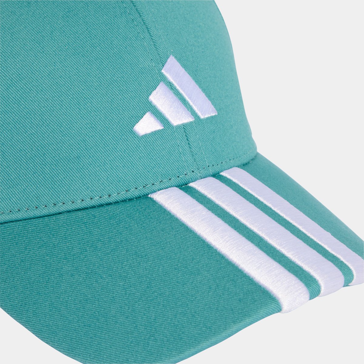 Miniatura Boné Adidas Aba Curva Strapback 3 Listras Azul Turquesa