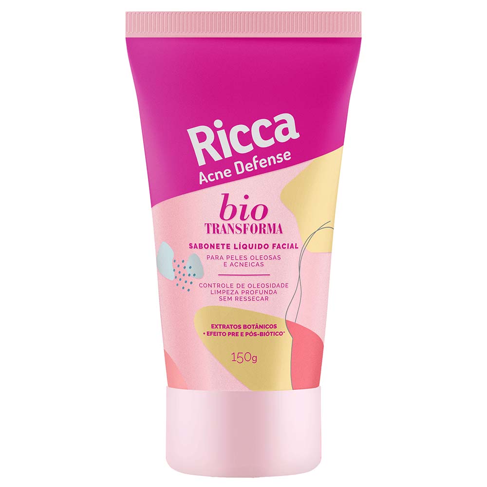 Miniatura Sabonete Líquido Facial Acne Defense Ricca 150g