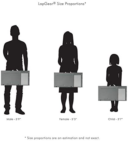 Miniatura LapGear Ergo Pro Lap Desk com 20 ângulos ajustáveis mouse pad e suporte para telefonecinza
