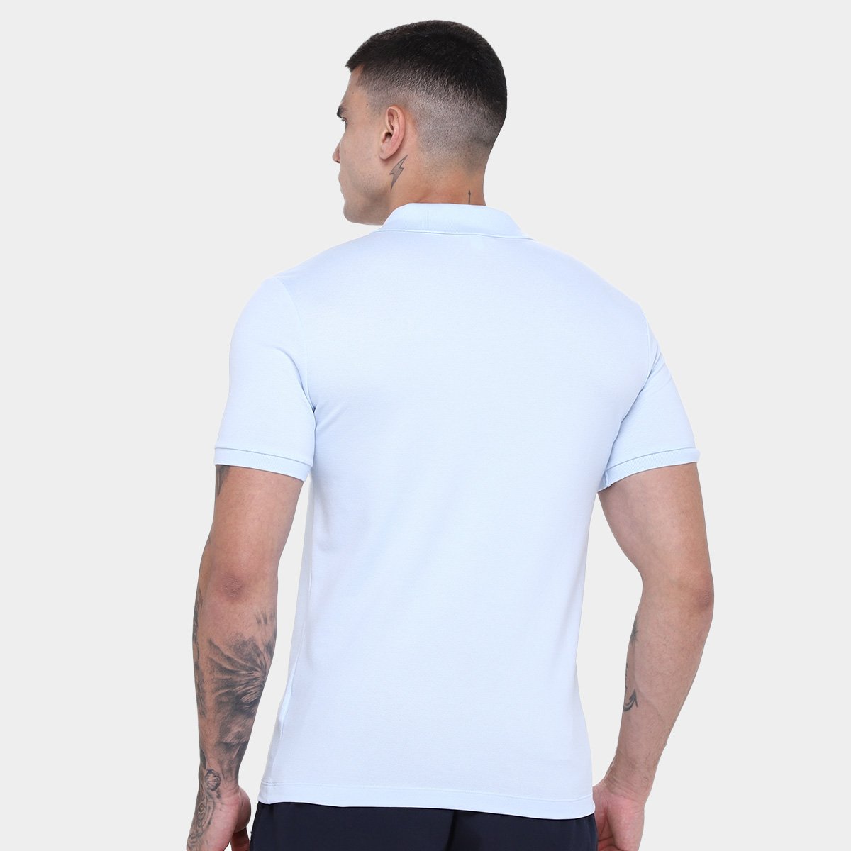 Miniatura Camisa Polo Lacoste Slim Fit Masculina Azul - G