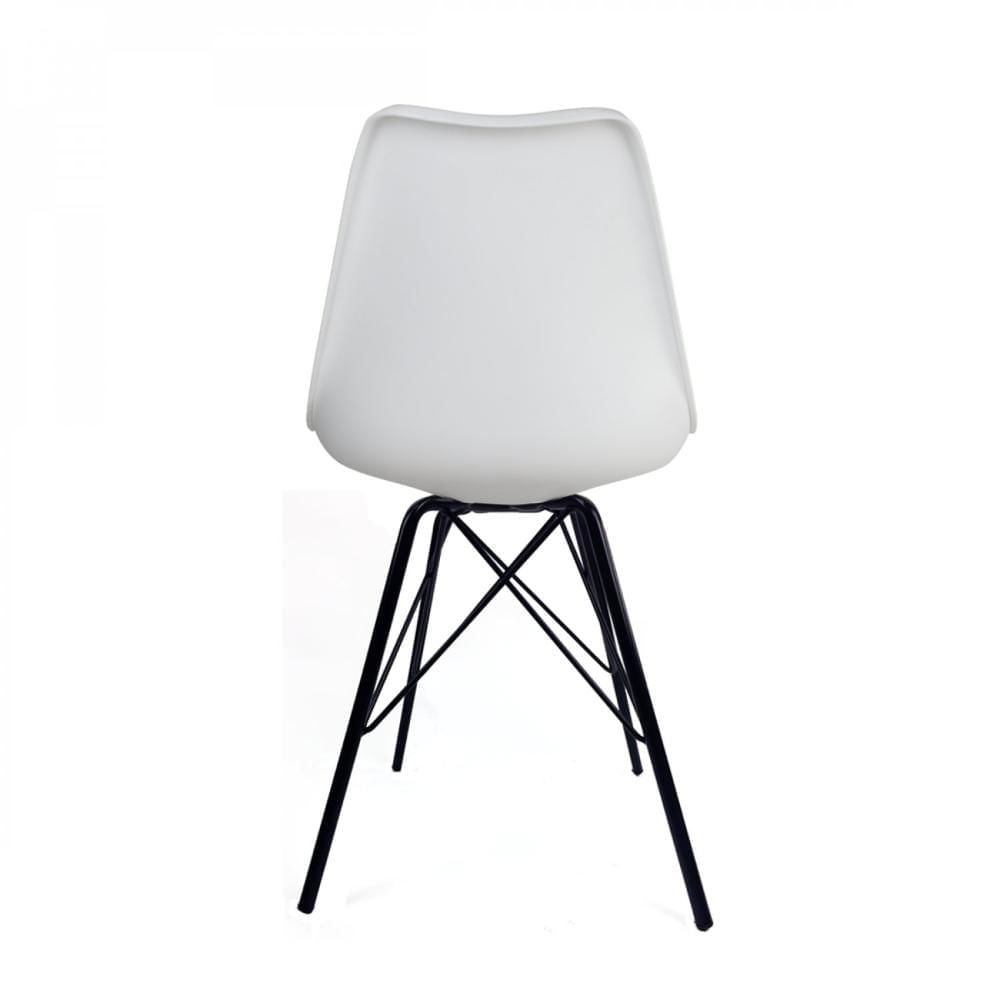 Miniatura Cadeira Base Escura Saarinen Tower Empório Tiffany Branco/Preto